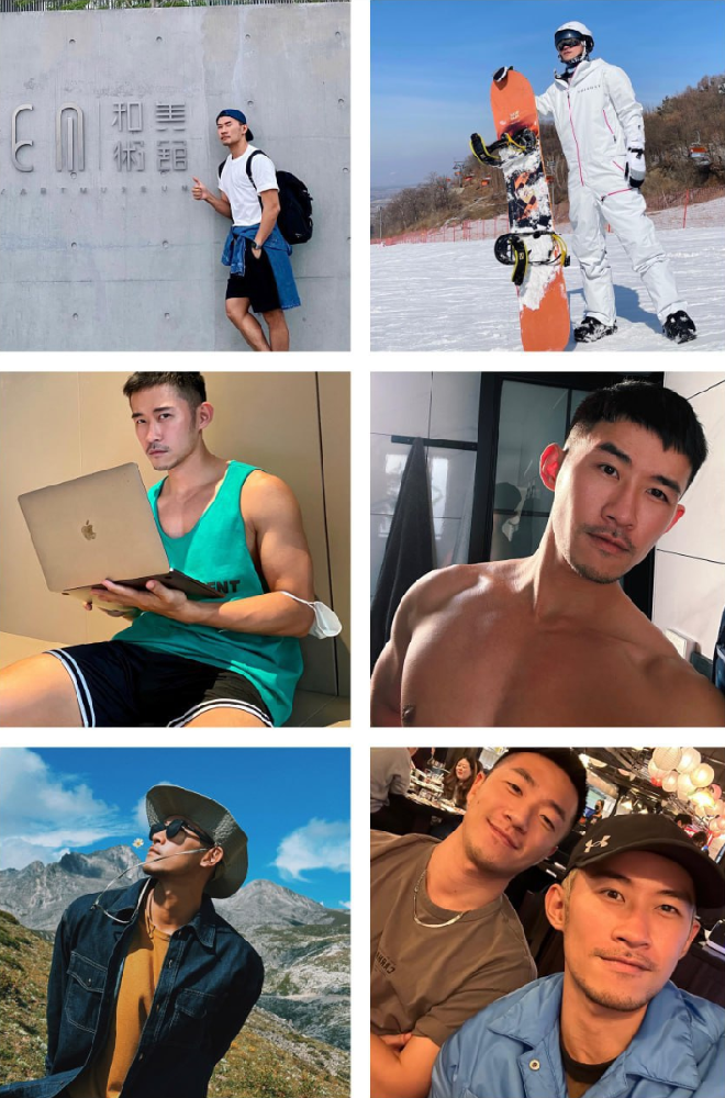 P022 照片1295张 视频47个 台湾 年轻帅哥   生活日常    运动健身   冲浪    滑板   旅游   自拍