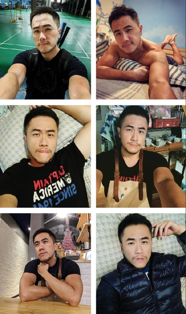 D079 照片1014张 视频60个 台湾 男子 奶茶店老板 日常 健身 自拍多