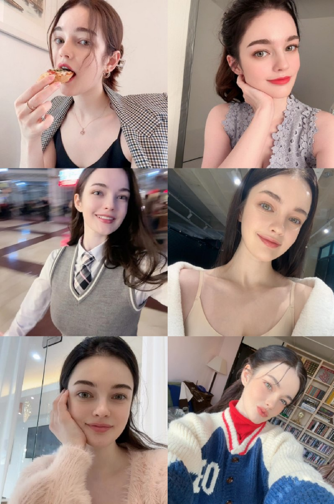 (编号kk258) 照片698张 视频136个 欧美女 日常 生活 定居在韩国 自拍