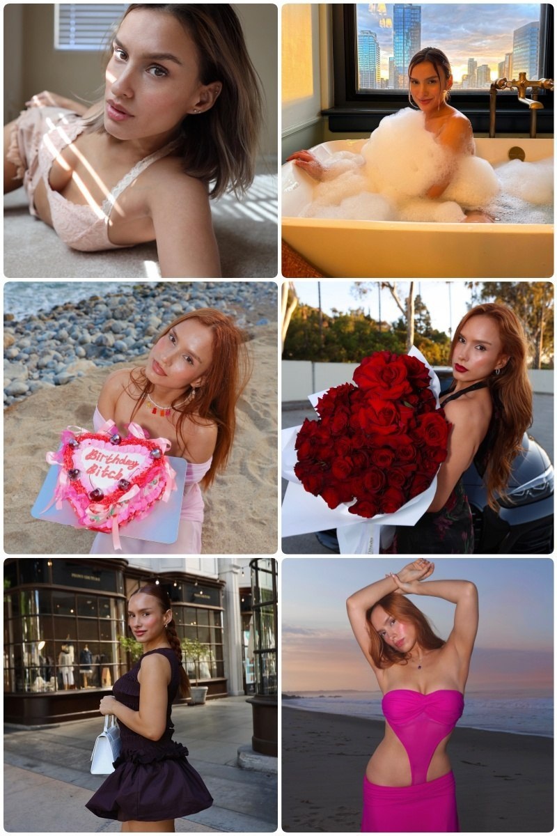 VX778 图片1467张 视频122个 美国 气质美女 生活场景丰富 自拍多 旅游 美景 时尚会穿搭 性感照 比基尼 生日照 床上照 宠物 浴缸照    