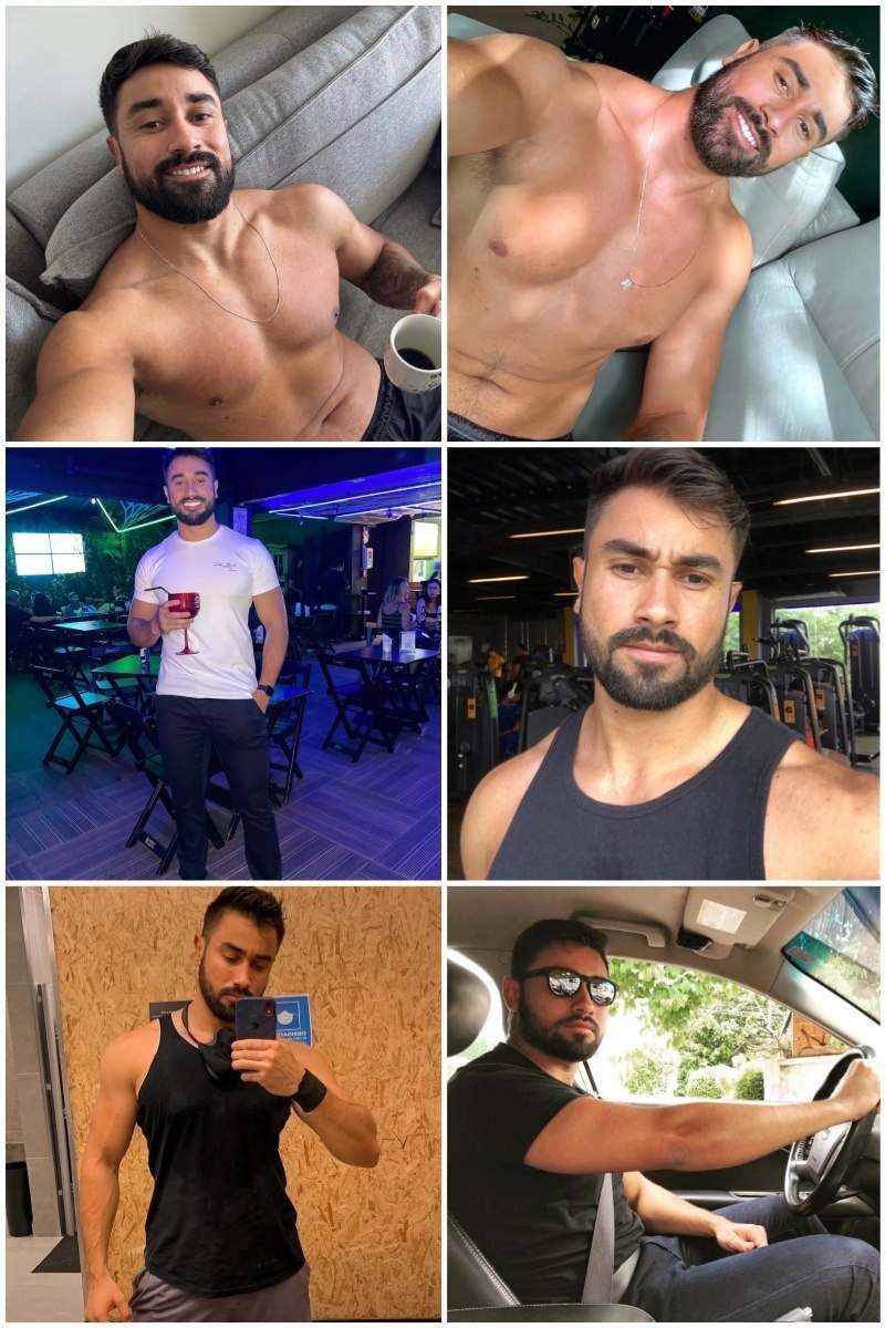 QQ338 图片640张 视频85个 巴西 气质男士 私人教练 健身视频 腹肌 车内照 旅游 工作日常分享 内容真实    