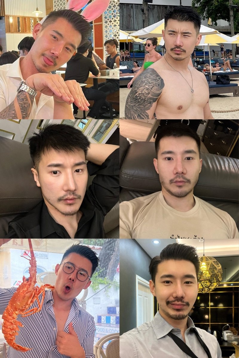 JK83 图片800张 视频72个 泰国 花臂 肌肉男 安全感 海边 旅游 秀肌肉 成熟 美食 帅气 爱自拍 幽默风趣  