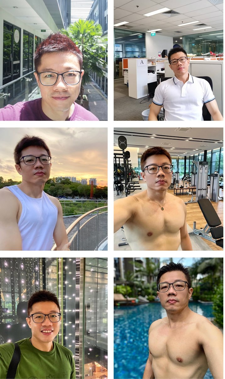WXA86 图片1680张 视频42个 新加坡 男子 日常 生活 健身  