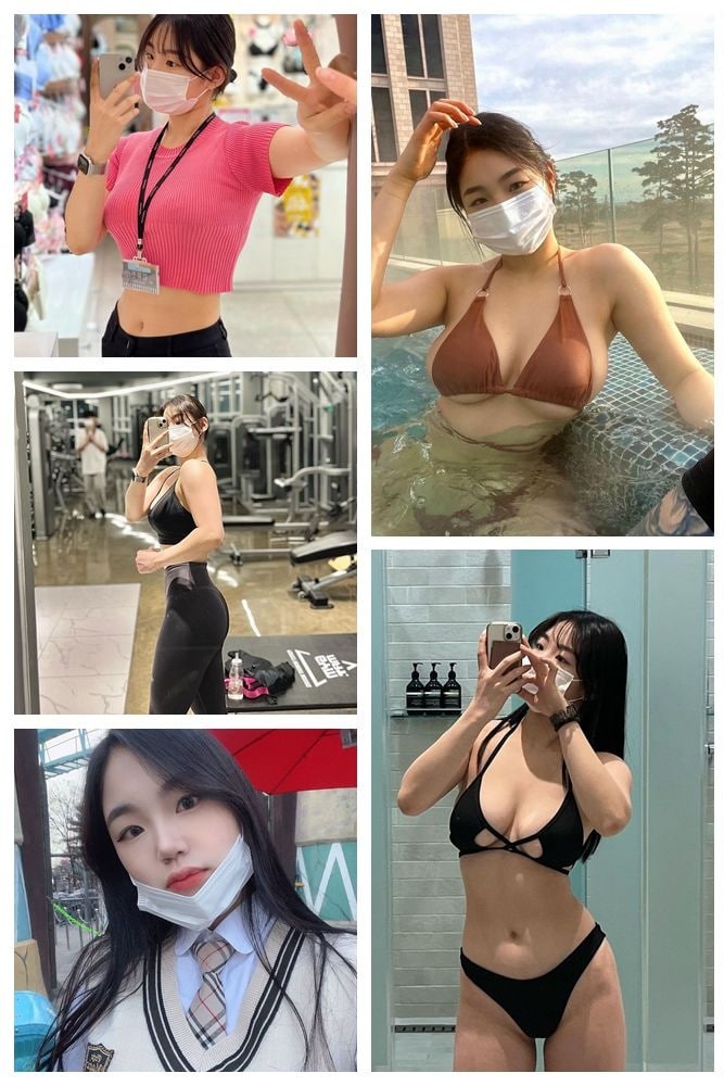 CC163 图片382张 视频33个 韩国 生活照有宠物 健身 游泳 美食 视频带自拍    